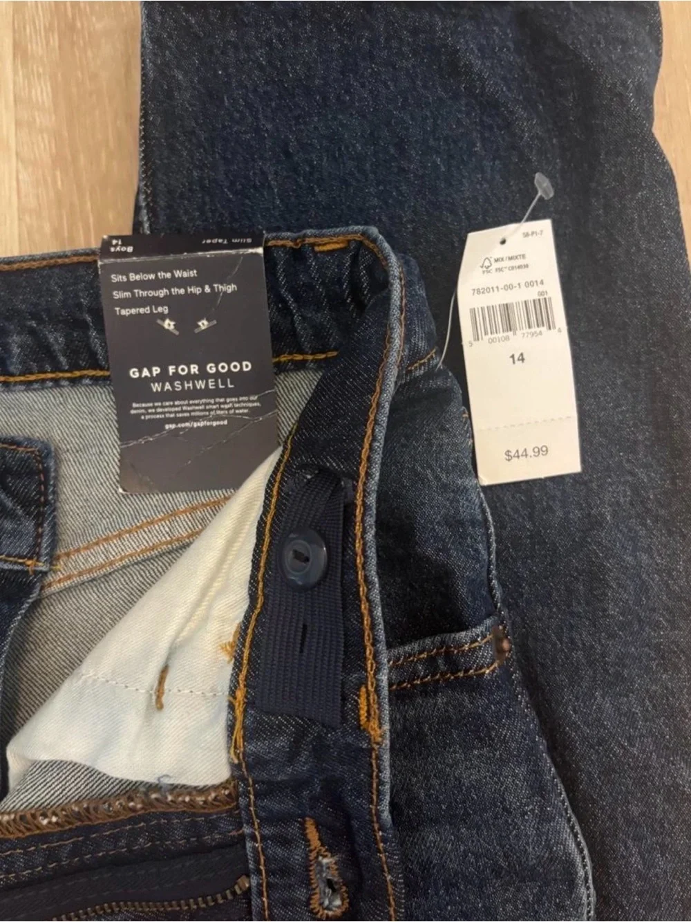 GAP Kids Dark Indigo Blue Denim Jeans